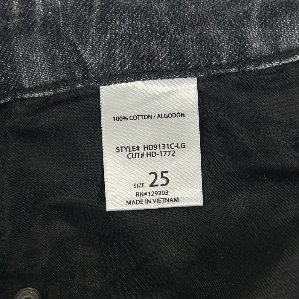 Hidden Los Angeles Jeans Womens 25‎ Washed Black Wide Leg Raw Hem Soft Cotton - Picture 15 of 16
